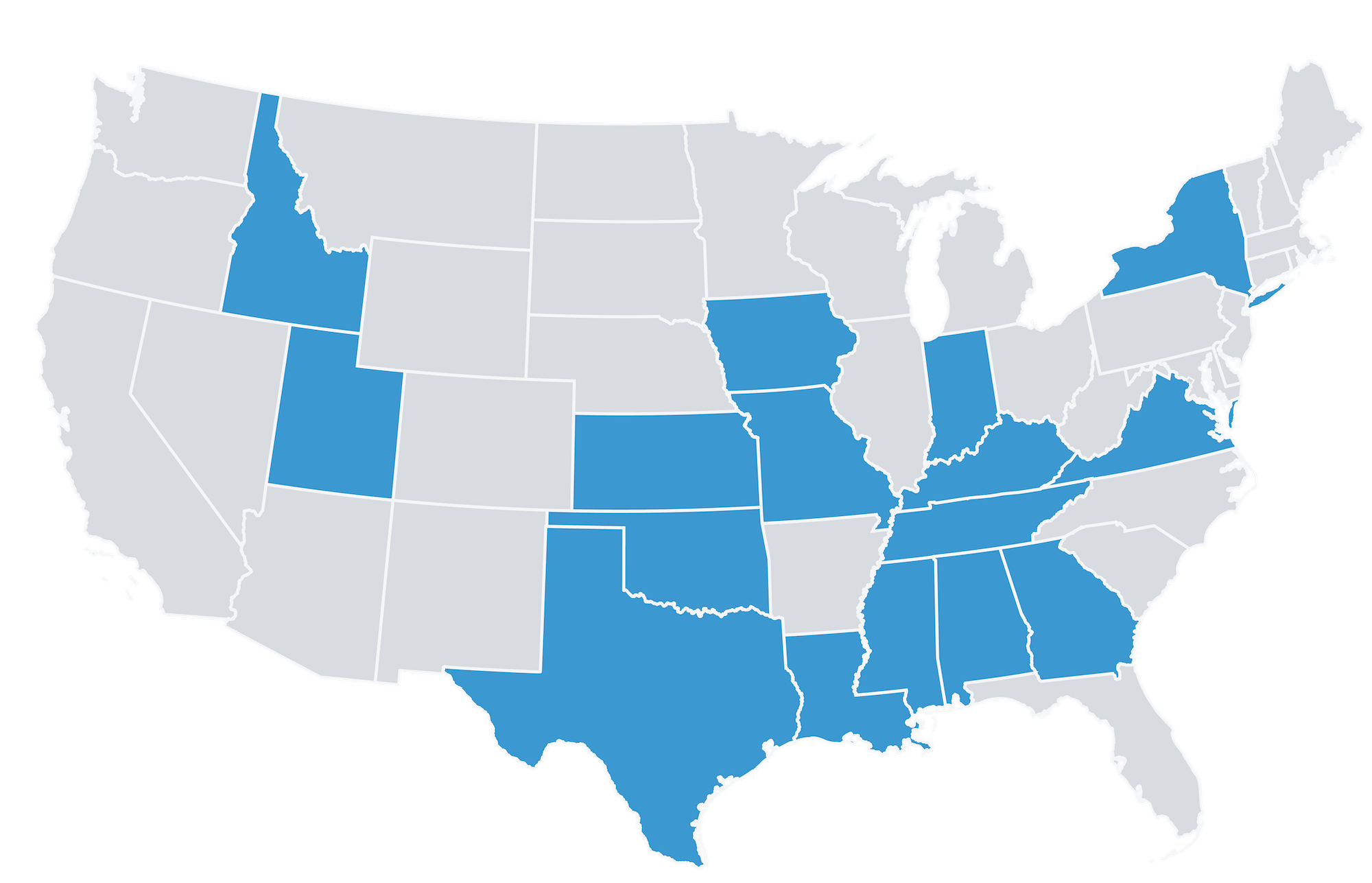 American Health Partners National Services Coverage Map